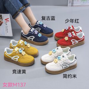 Made in China women's thick-sole cute small white sneakers M137