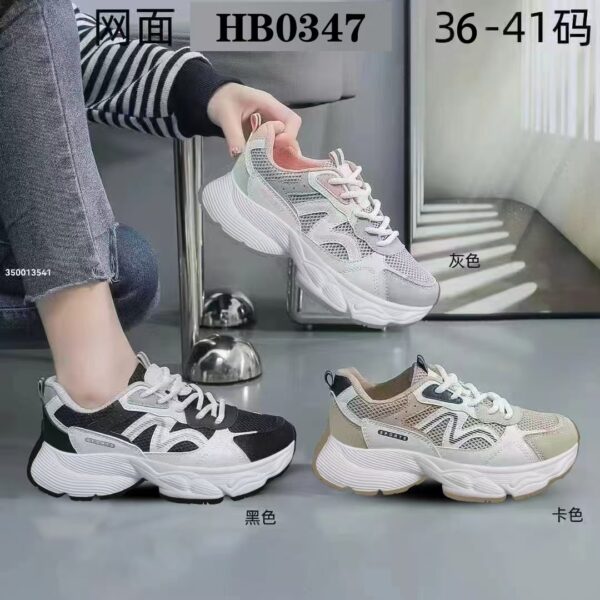 Kasut sukan wanita Balenciaga buatan China, kasut ayah bertapak tebal yang meningkatkan ketinggianHB0347
