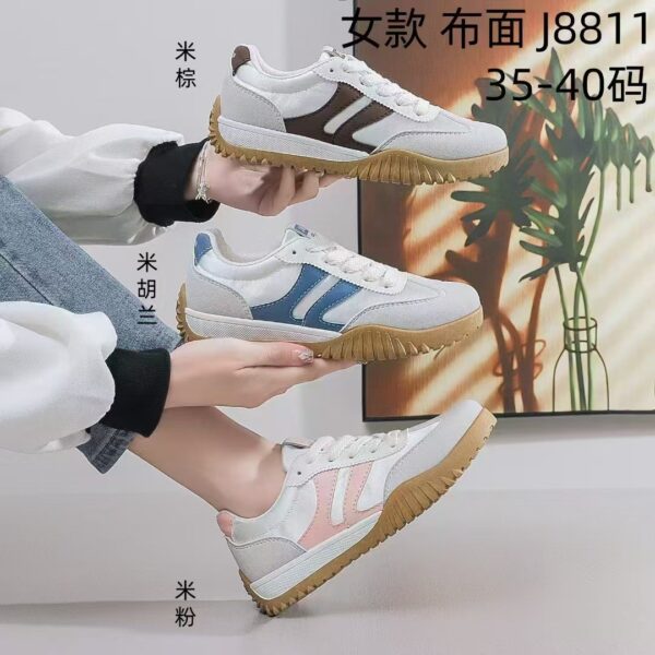 Malambot na solong magaan na flat na sapatos ng kababaihan na ginawa sa China kaswal na sapatos J8811