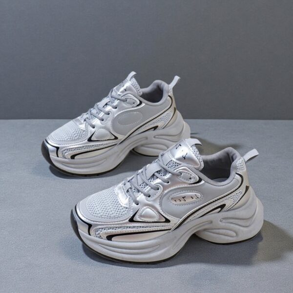 Thick height increase leather surface sports shoes breathable childrenHB301 - 图片 2
