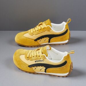 Made in China German Army Trainer Cortez dad shoes Women's thick-soled sneakers T05