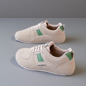 Made in China GAT ladies flat sole white sneakers German Army Trainer K3909
