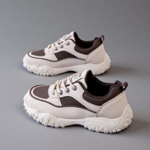 Made in China white leather women's flat shoes sports shoes KT309