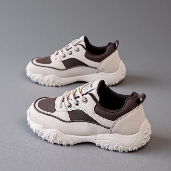 Made in China white leather women's flat shoes sports shoes KT309
