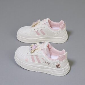Hecho en China Zapatos blancos de suela plataforma Zapatillas de deporte de mujerY201