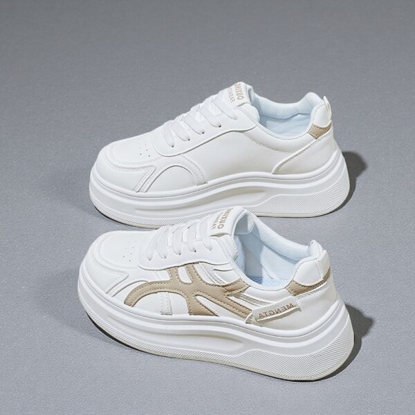 Made in China white platform shoes for women with breathable soles and height GT9905 - 图片 4