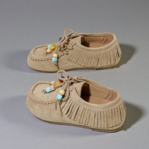 China-made retro thick-soled bohemian women's shoes with headband and ankle strap for vacation style Mule Wallabee Y22