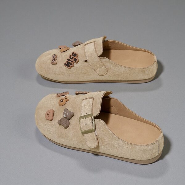 China-made retro thick-soled bohemian women's shoes with headband and ankle strap for vacation style Mule Wallabee Y01-1