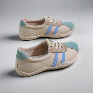 Made in China flat shallow mouth ladies leather shoesK1507