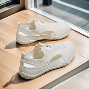 Made in China white flat bottom breathable women's sports shoes Ballerina flats Boat shoes Mules K1506