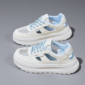 Made in China Cortez white breathable sole mesh women's casual sneakersQ5651