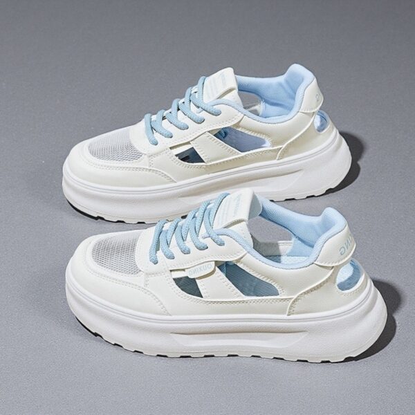Made in China Cortez white breathable sole mesh women's casual sneakersQ5651