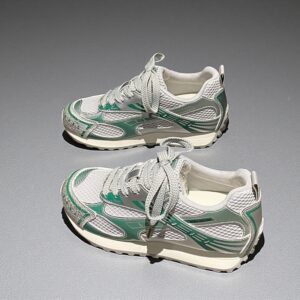 Women's Chinese-made thick-soled white breathable meshJCF227