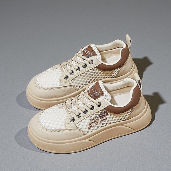 Made in China, white shoes with breathable mesh sole and women's sports shoesXQ-W28 - 图片 3