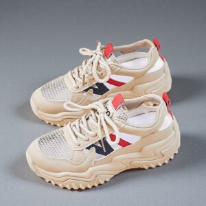 Made in China, breathable summer women's fashionable sports shoes with thick solesNK703