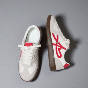 Couple's sneakers with thick white sole Men's white shoes running women's shoes German Army Trainer F8863