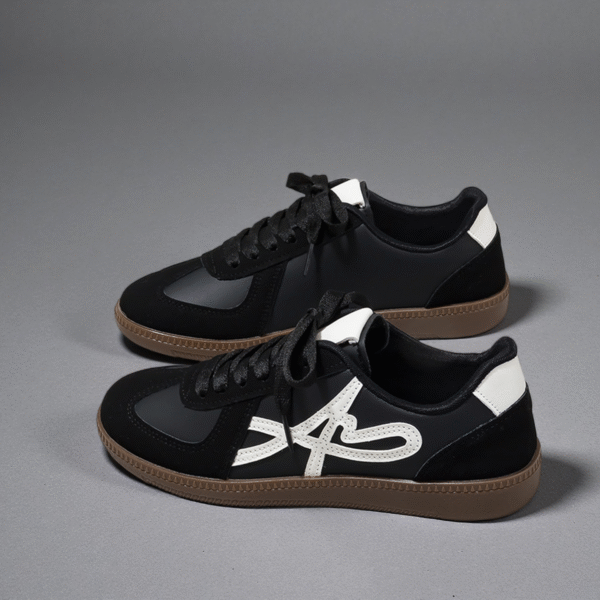 Couple's sneakers with thick white sole Men's white shoes running women's shoes German Army Trainer F8863 - 图片 2
