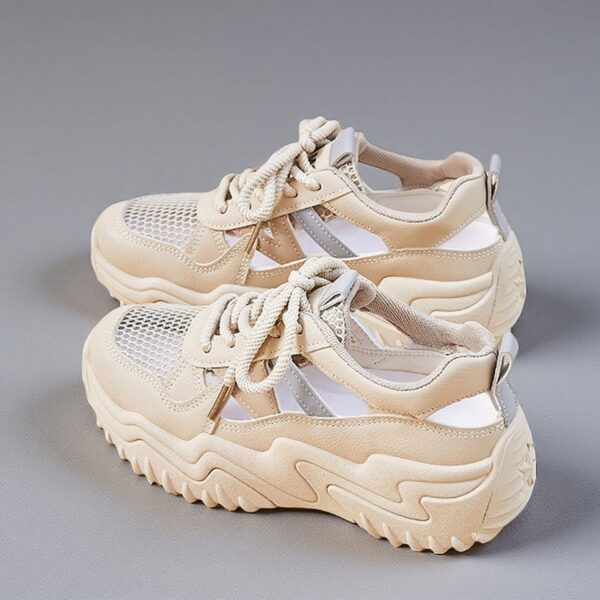Made in China, breathable summer women's fashionable sports shoes with thick solesNK703 - 图片 3