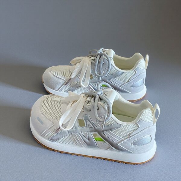 Made in China, the white sneakers with leather surface are light and comfortable for autumnLDB06 - 图片 3