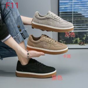 Made in Cina Scarpe da donna piatte bianche Scarpe da donna popolari alla moda con superficie in pelleF11