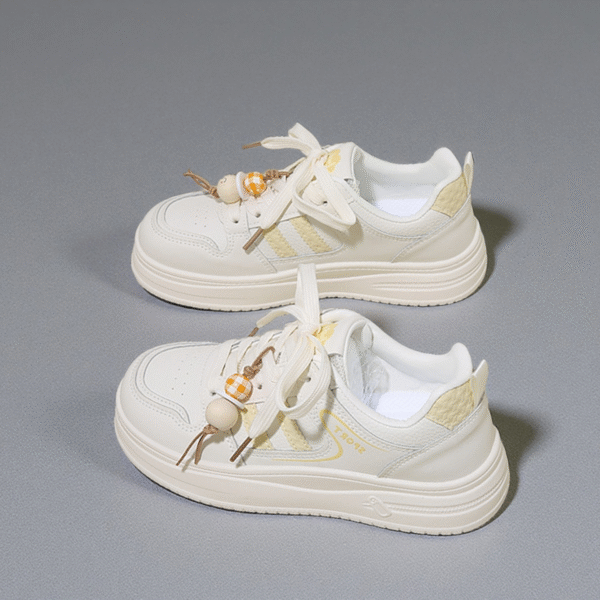 China manufactures women's very soft white flat-soled shoes Y206 - 图片 4