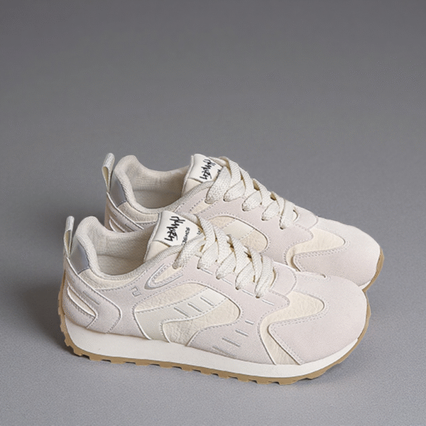 Made in China white leather shoes running sports Cortez shoes for women HL8852 - 图片 2