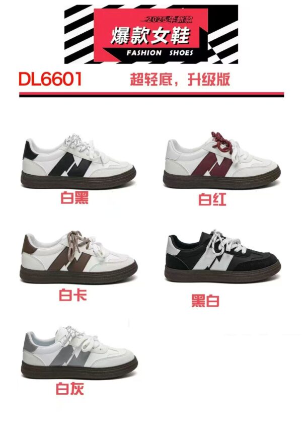 Made in China women's white flat shoesDL6601