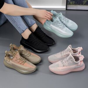 Made in China, women's breathable flat sole fashionable comfortable popular couple's coconutYeezy 350 shoesYZ350