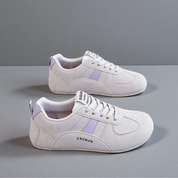 Made in China GAT ladies flat sole white sneakers German Army Trainer K3909 - 图片 2