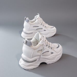 Сделано в Китае плоские белые туфли женские кроссовки dad shoes AT903