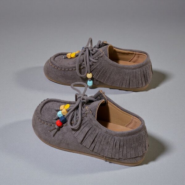 China-made retro thick-soled bohemian women's shoes with headband and ankle strap for vacation style Mule Wallabee Y22 - 图片 3