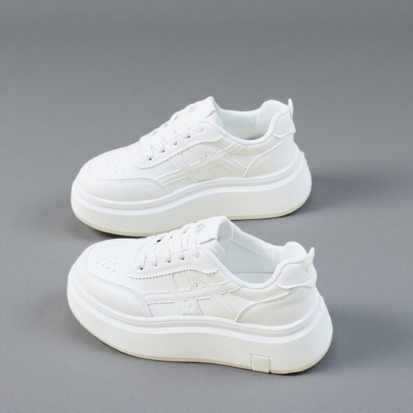Made in China, height increasing platform white shoes with thick soles and cute height HB633 - 图片 3