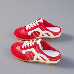 Summer is a trendy half-train white sneakers with flat soles that are versatile for students and casual womenXFA307