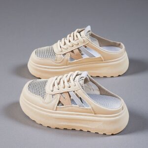 Made in China hollow sole casual slipper women's ClunkySneakerKT311