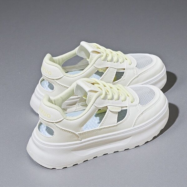 Made in China Cortez white breathable sole mesh women's casual sneakersQ5651 - 图片 3