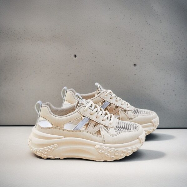 Women's Chinese-made thick-soled white breathable mesh KT2669 - 图片 2