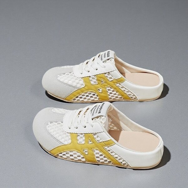 Made in China flat women's slippers mesh breathable lazy shoesK3908 - 图片 2