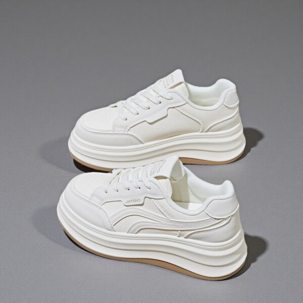 Made in China small white shoes women's thick-sole heightening shoesHB811 - 图片 2
