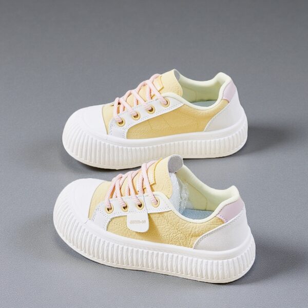 Made in China, white shoes with thick soles and cute height M65 - 图片 4