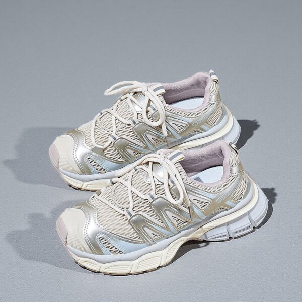 Dechuexian women's summer breathable mesh fashion versatile thick sole sports casual shoes trendy LD018 - 图片 2