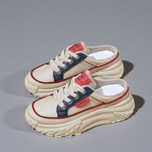 Summer half-sneaker new Korean version of Instagram trend student height increase breathable board shoes casual shoes XY801-1
