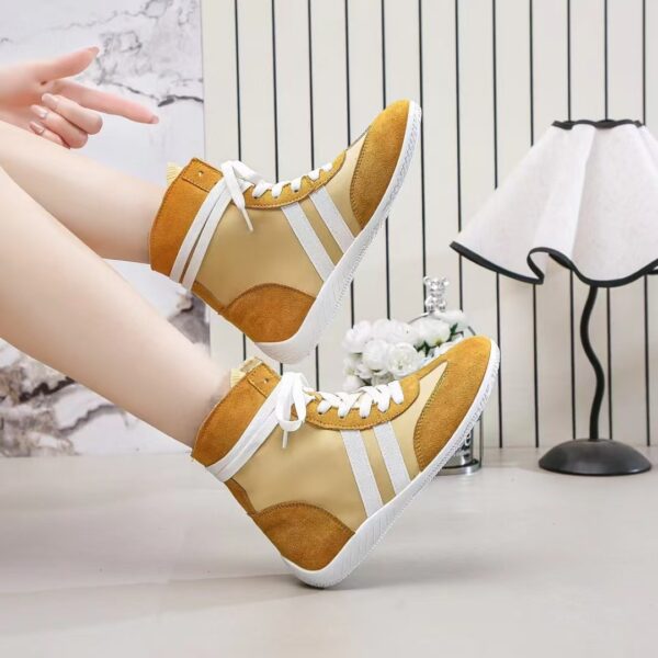 Made in China high-top shoes white flat shoes women's shoesYS07 - 图片 3