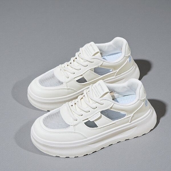 Made in China Cortez white breathable sole mesh women's casual sneakersQ5651 - 图片 2