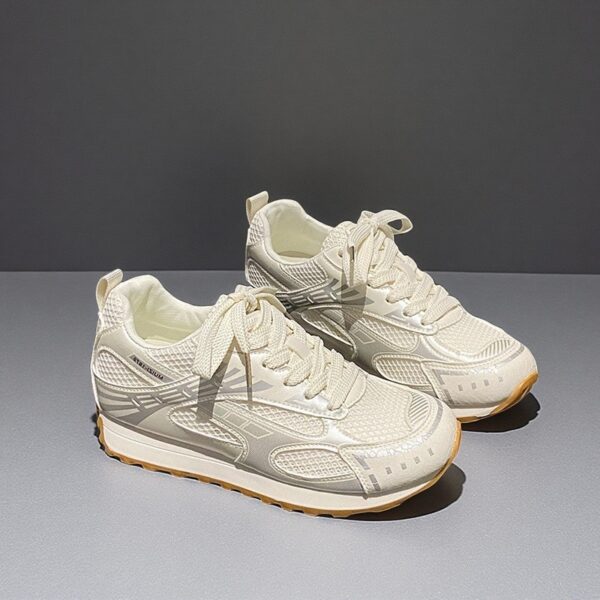 Women's Chinese-made thick-soled white breathable meshJCF227 - 图片 2
