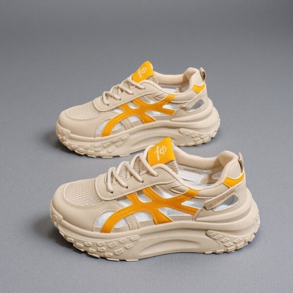 Made in China, white shoes with breathable mesh sole and women's sports shoesSH627 - 图片 2