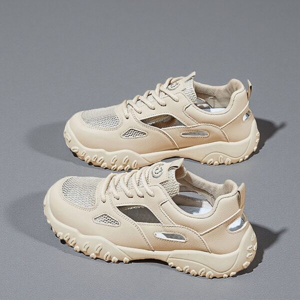 Made in China, white shoes for women are breathable, flat, fashionable and comfortableQ2502 - 图片 2