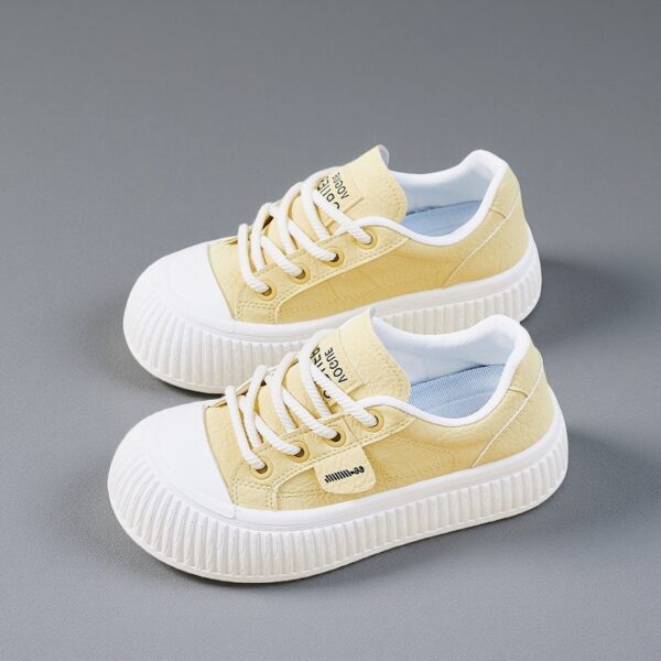 Made in China, white shoes with thick soles and cute height M65 - 图片 3