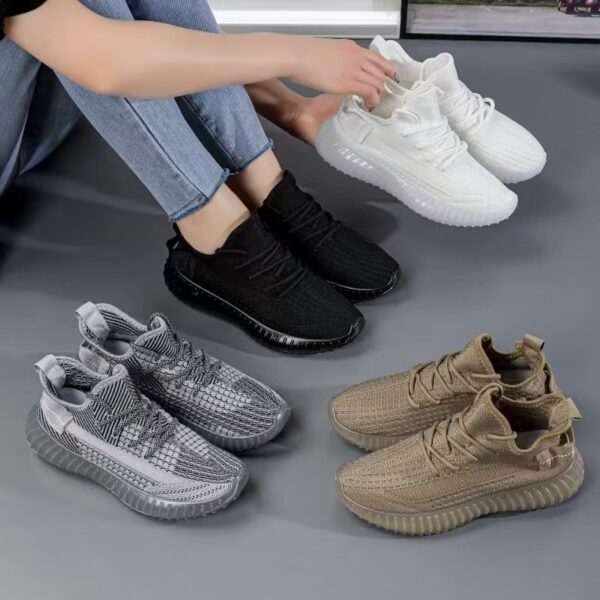 Made in China, women's breathable flat sole fashionable comfortable popular couple's coconutYeezy 350 shoesYZ350 - 图片 3