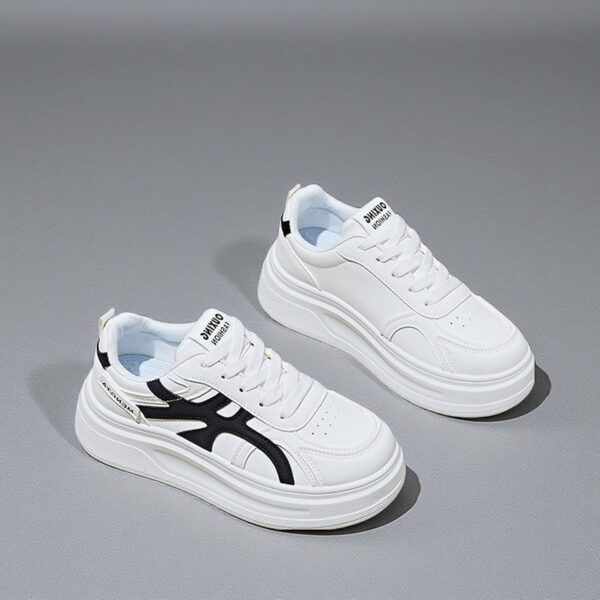 Made in China white platform shoes for women with breathable soles and height GT9905