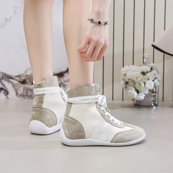 Made in China high-top shoes white flat shoes women's shoesYS07 - 图片 2